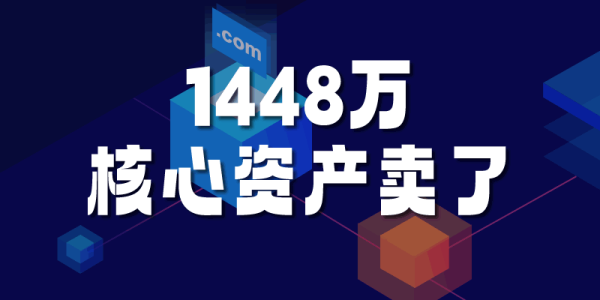1448万:帝恩思把核心资产DNS.COM域名卖了